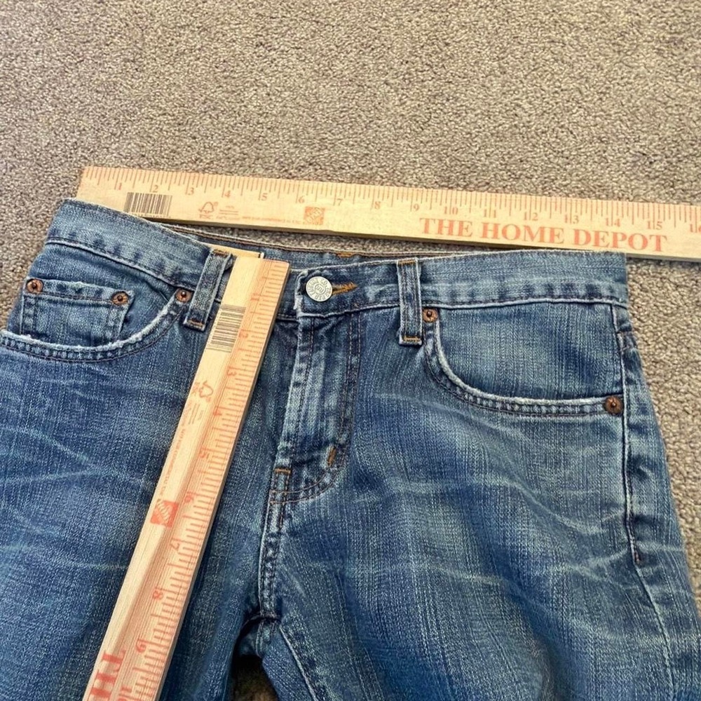 28x32 Blue Bootcut Flared 2000s Jeans Y2K Vintage - Picture 4 of 6